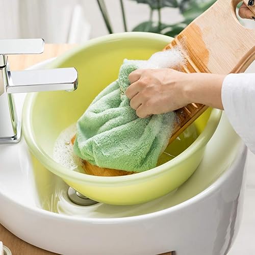 Miniatura 6 de Tabla de lavado de madera de madera Tabla de lavado de ropa práctica antideslizante Tabla de limpieza de ropa manual Herramienta de lavado para el