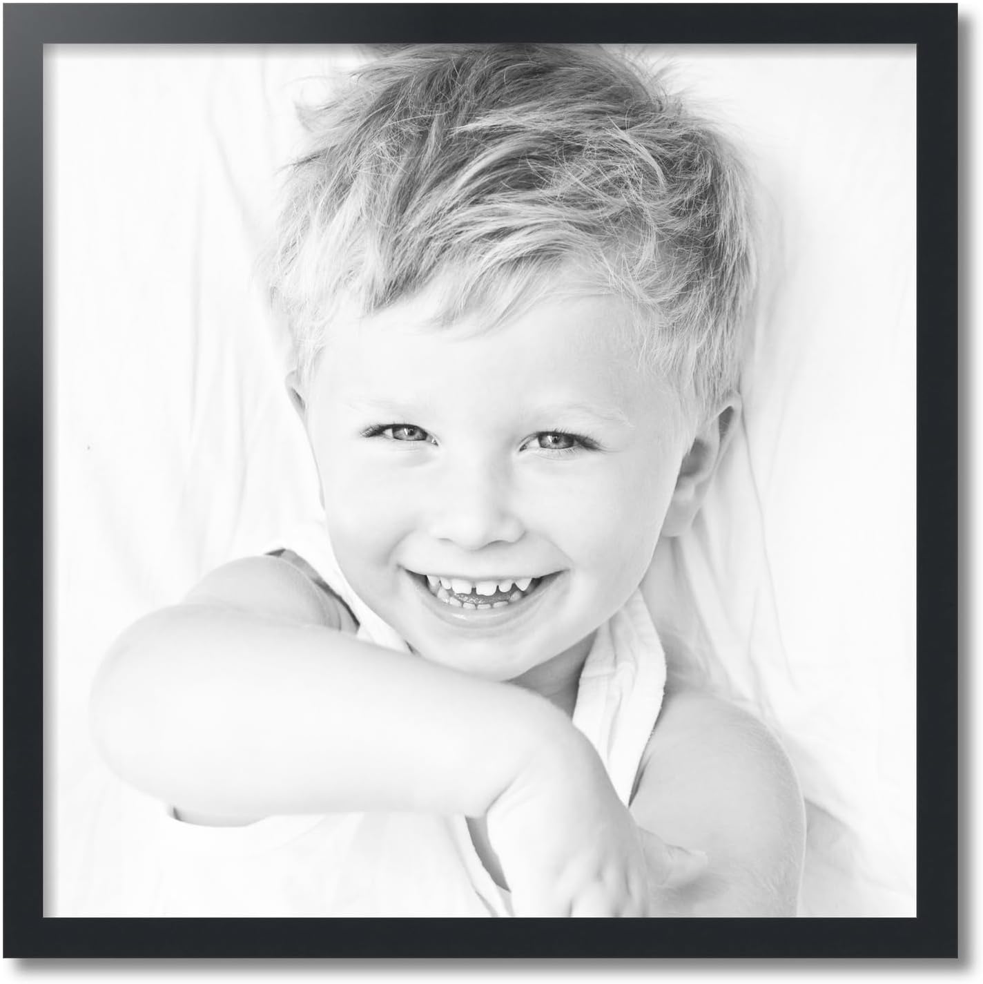 ArtToFrames 27x27 Inch Black Picture Frame, This 1.25 Inch Custom MDF Poster Frame is Black, Great for Your Art or Photos - Comes with 060 Plexi Glass
