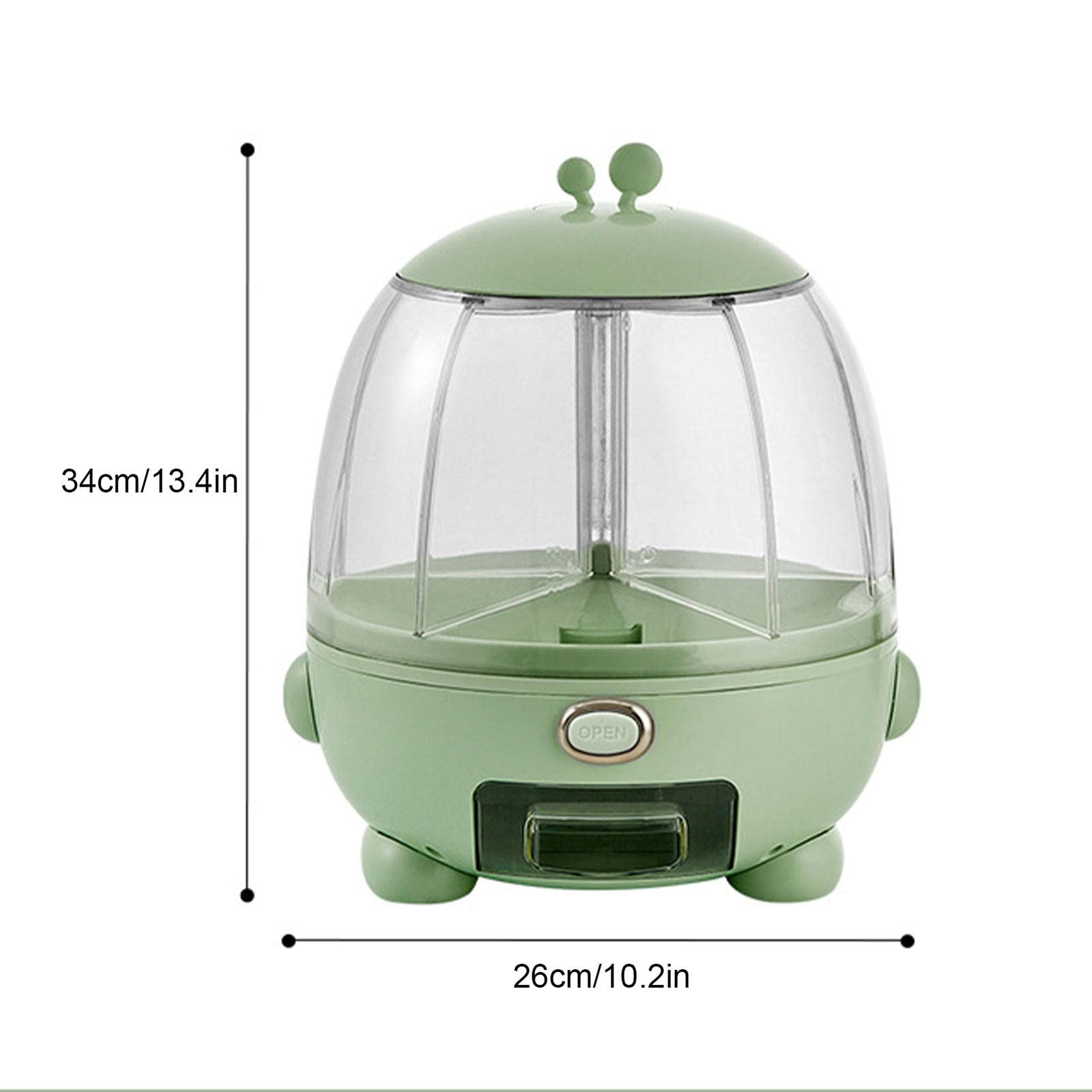 Distributeur de Céréales Rotatif 360, Récipient de Stockage Alimentaire Anti-Humidité avec Bouton pour Cuisine Domestique Distributeur de Céréales Rotatif 360, Récipient de Stockage Alimentaire Anti-Humidité avec Bouton pour Cuisine Domestique