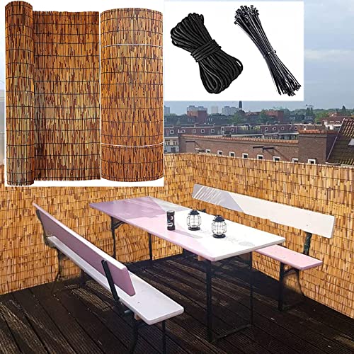 Rollo natural para valla que transforma tu terraza en un oasis 2