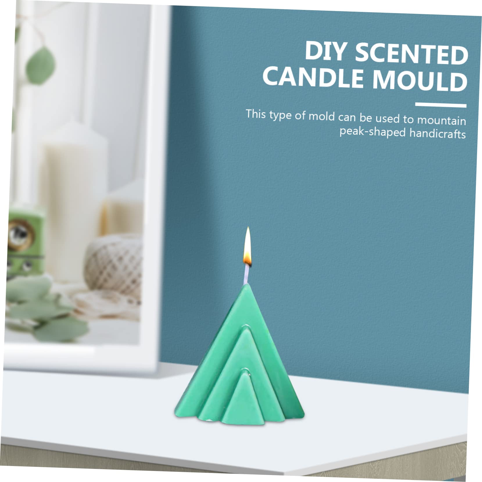 SHINEOFI 8piezas Moldes Para Velas De Montaña Moldes Para Velas Aromáticas y Jabones Herramientas De Manualidades Para Creaciones Personalizadas