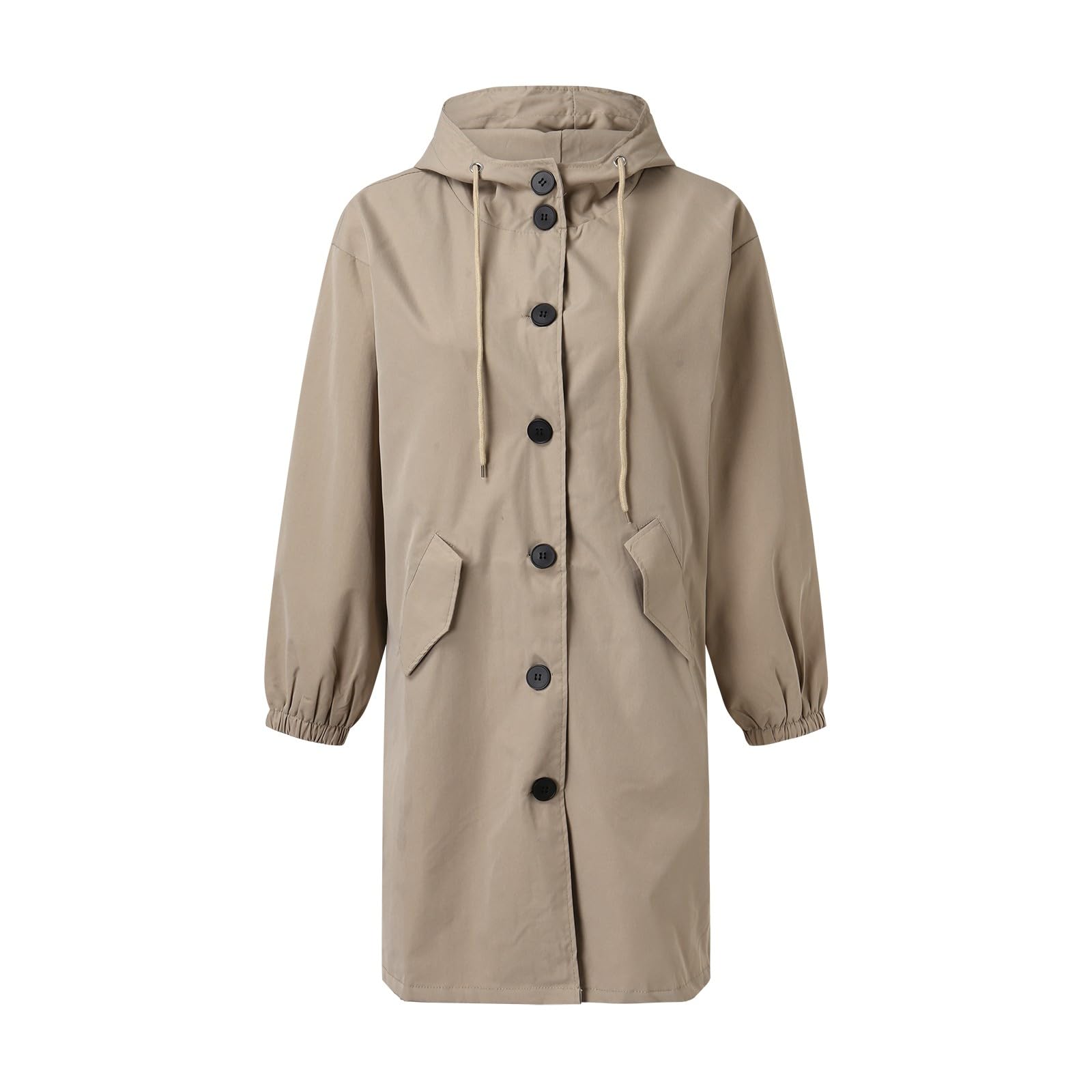 Generisch 2026 Lockerer, bequemer Kapuzenmantel, Oberbekleidung, eleganter Damen-Windbreaker, wilder Winter-Damenmantel