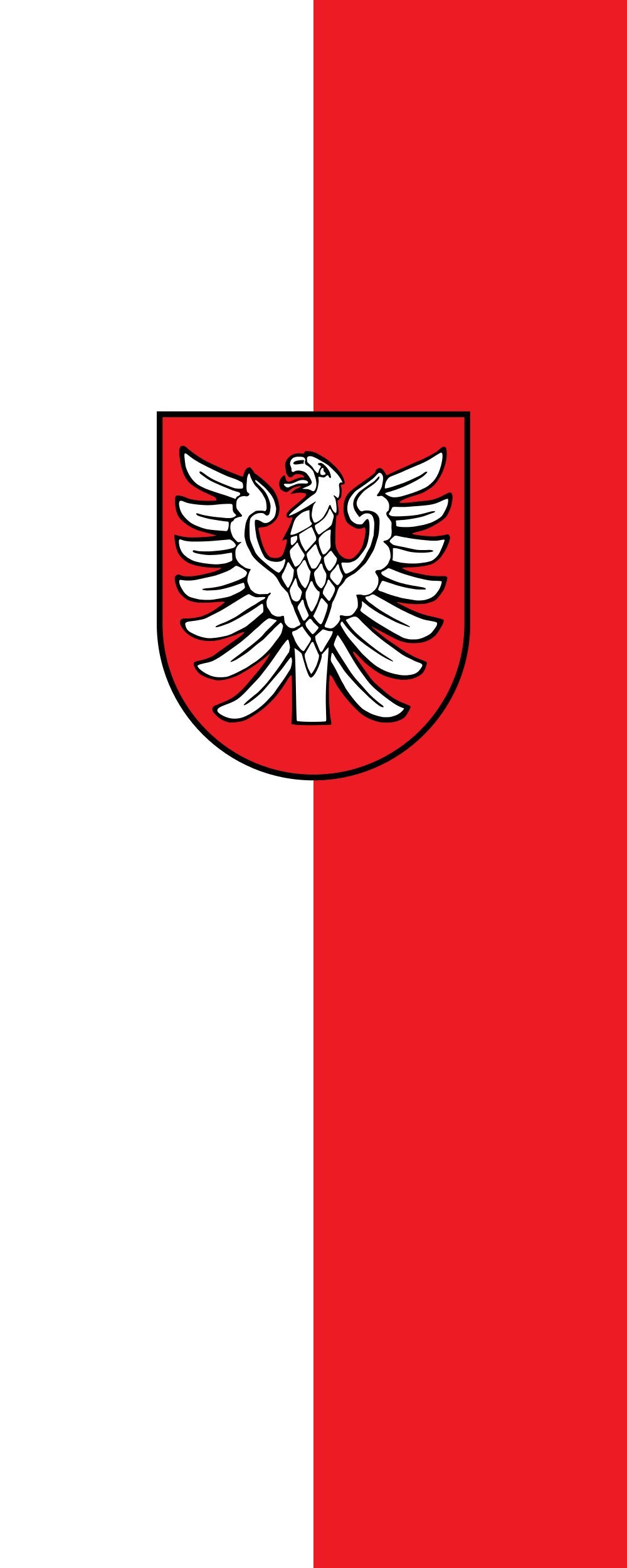 Drapeau Heilbronn (Kreis) grand pavillon vertical 300x120cm 3.5m²