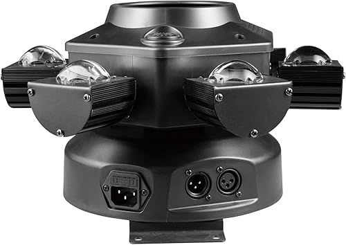 Miniatura 5 de Iluminación de escenario activo con sonido, luces de DJ, 6 brazos de abeja, haz LED de luz de cabeza móvil con efectos RG, iluminación de escenario