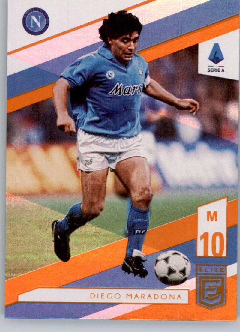 2019-20 Panini Chronicles Elite Orange Soccer #35 Diego Maradona SSC Napoli Official Serie A Trading Card From Panini America