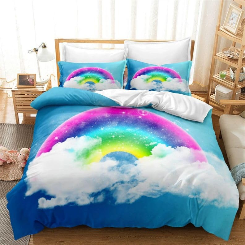 Housse de couette 220x240 douce en microfibre 110g/㎡ respirante