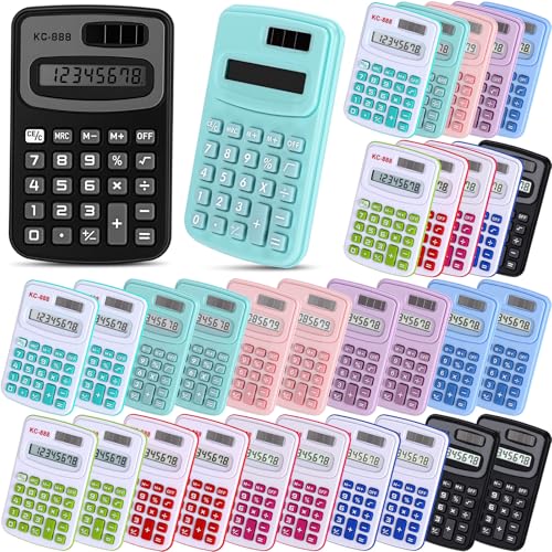 Petites calculatrices de poche Flutesan pour simplifier les devoirs à la maison et l'école