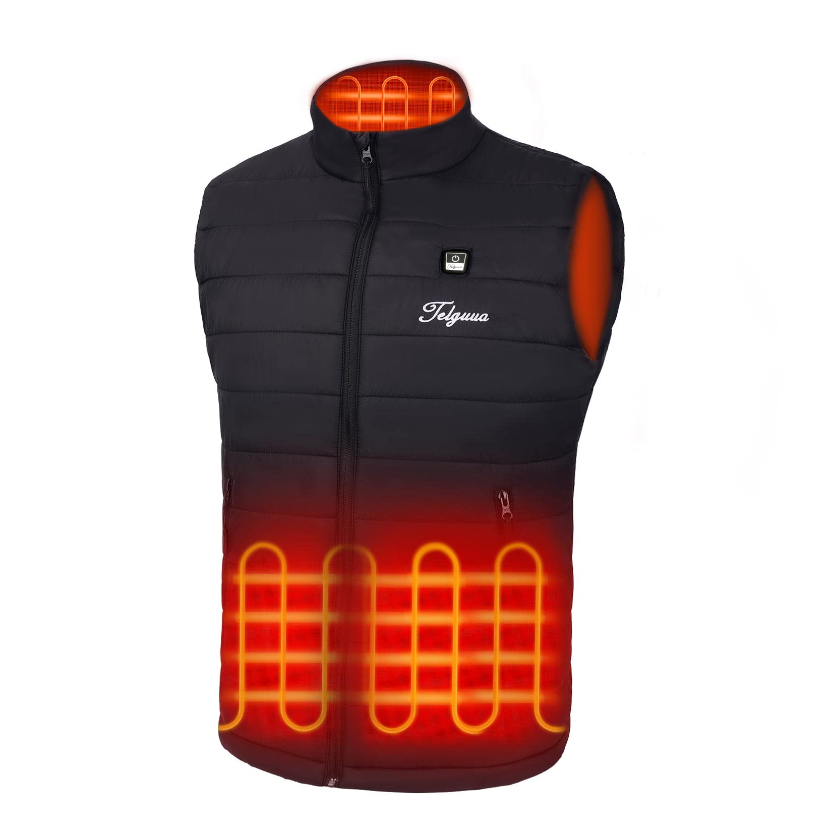 TelguuaHeated Vest for Men with Battery Pack Included Warm Men's Heated Vest Electric Heating Vest for Men Rechargeable