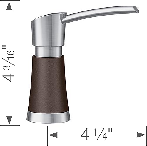 Vista 8 de BLANCO, Truffle 442053 ARTONA Dispensador de jabón de cocina a juego de colores, 12.5 onzas