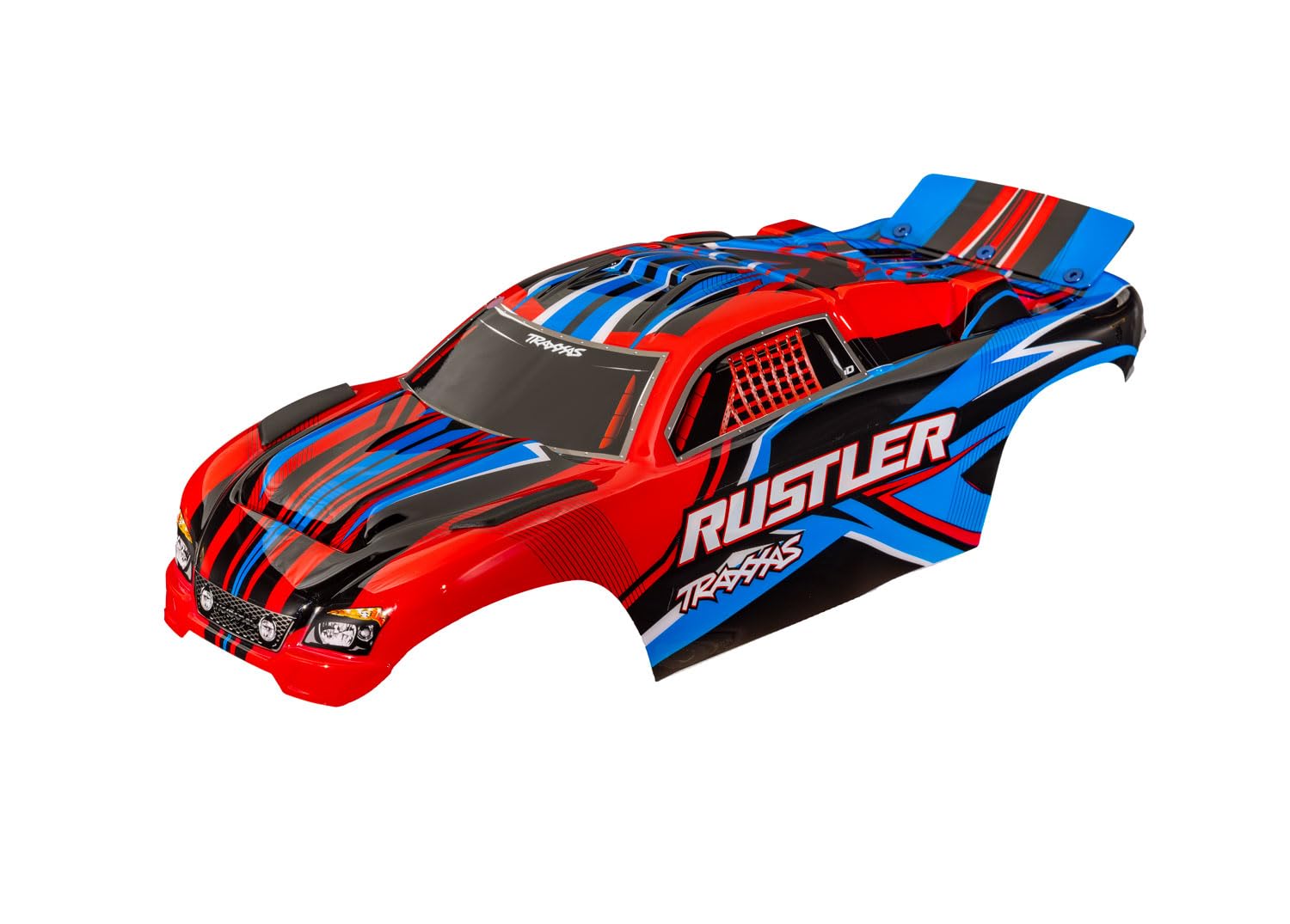 Renfort châssis extreme Rouge pour Rustler 4x4 et Slash 4x4 LCG