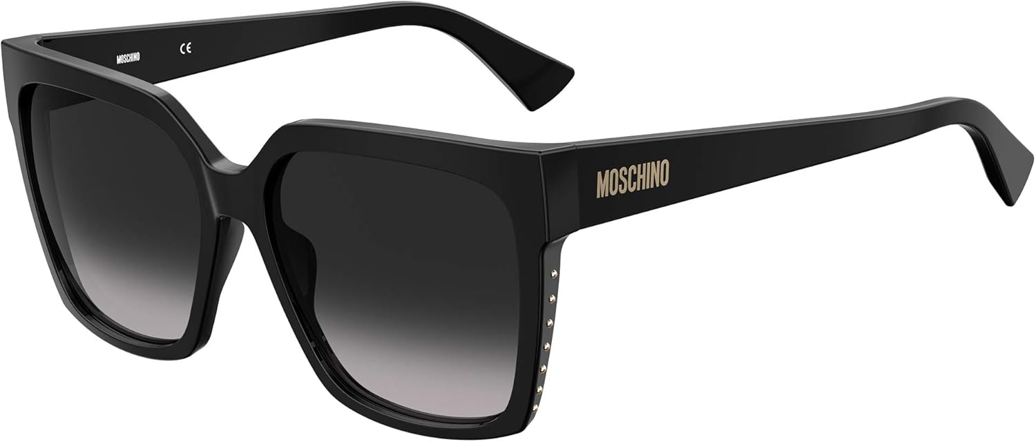 Moschino MOS079/S Black/Dark Grey Shaded 57/17/145 women Sunglasses
