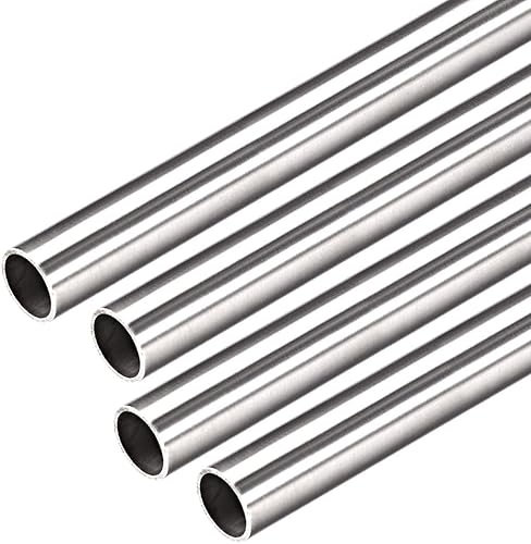 uxcell 4Pcs 304 Stainless Steel Capillary Tube Tubing 8.5mm ID 9.5mm OD 300mm Length 0.5mm Wall