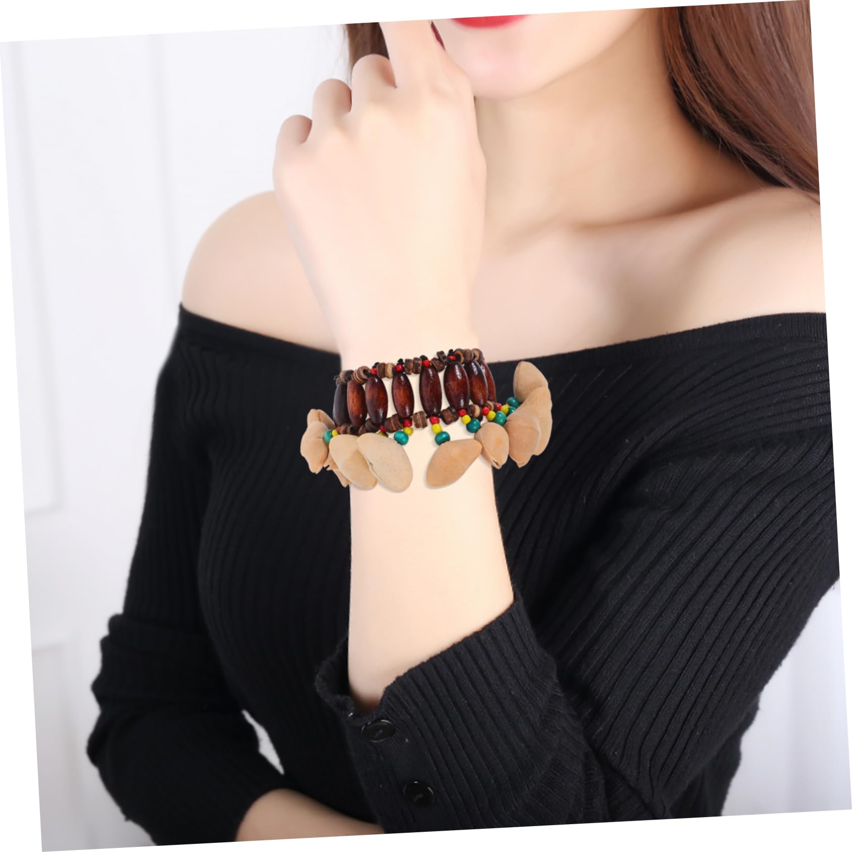 Beavorty 10 pezzi Braccialetti Sonagli Africani Strumento Musicale Djembe Leggero e Resistente per Percussioni e Decorazione