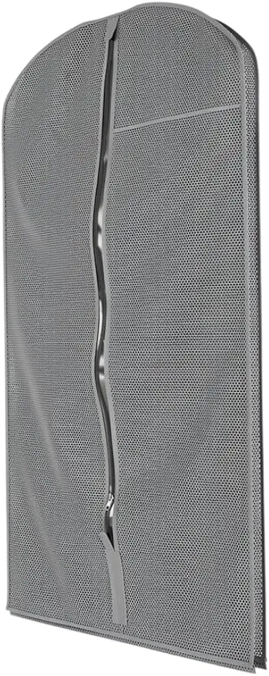 Capa para Vestido e Terno com Visor Cristal Organização de Closet Sem Mofo ou Poeira Protetor de Roupa Longo 130cm em Polipropileno Hidrofóbico Ideal para Conservar Roupas de Festa e Trajes Finos