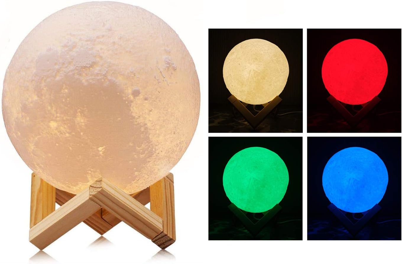 Buy Lifestyle-You 4 Colour Change 3D LED Moon Lamp (Multicolour, 15 cm ...