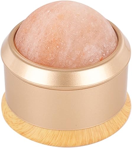 gemshan Bola de masaje de sal del Himalaya, herramienta de rodillo de cuerpo completo, alivio del dolor de cuello, espalda y brazo