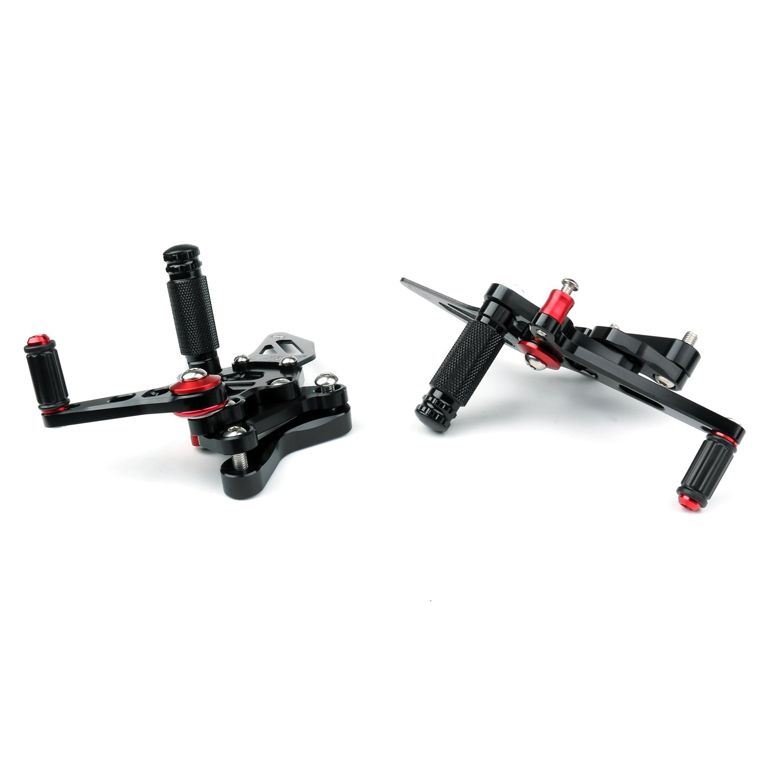 Topteng Moto Estriberas Reposapiés Estribos apto para Ducati 848 / 848EVO (Todos los años)