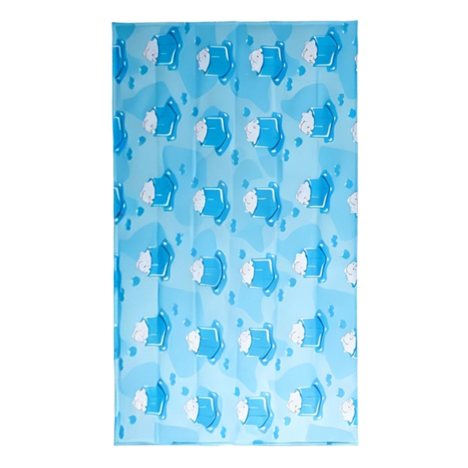Lit Rafraîchissant Pour Chien Tapis Pour Animal En PVC Antidérapant Pliable | Tapis Couchage Rafraîchissant pour Chien Idéal pour Voiture Parc Plage Balcon Pelouse Salon