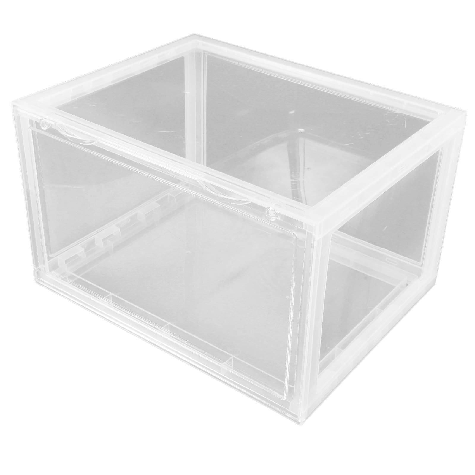 Contenedor de Zapatos Acrílico Transparente Apilable con Puerta Magnética