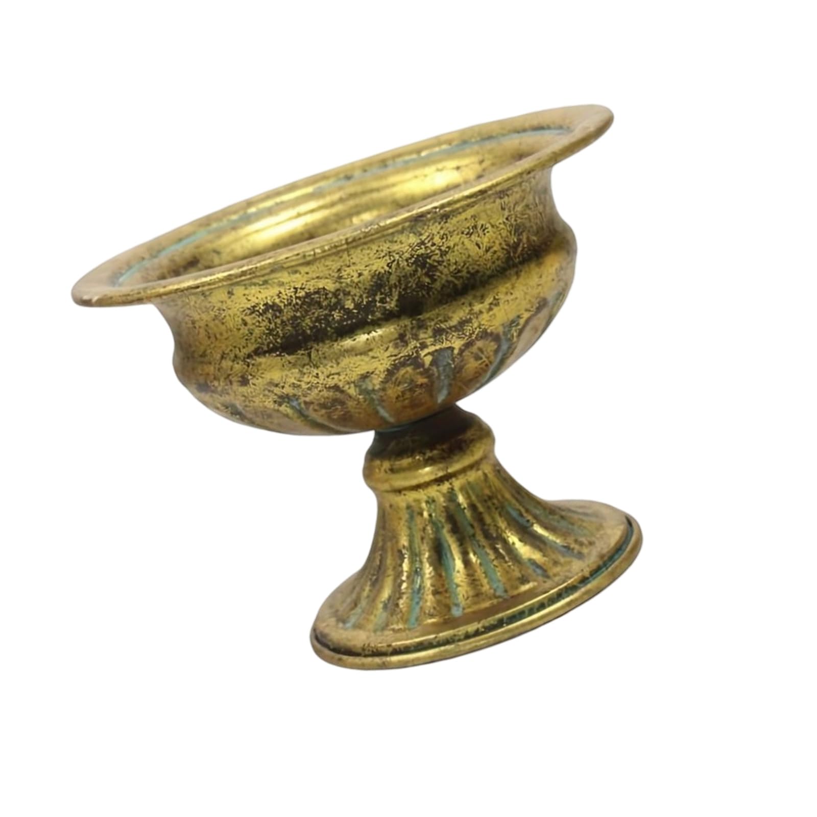 Handcrafted European Iron Vase with Protective Coating Small Urn Flower Container for Enhances Durability Home Decors Metal Pedestals Vase