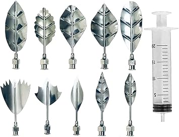 Stainless Steel Flower Leaf 3D Jelly Art Tool Pudding Nozzle Cake Needle Gelatin Tool A