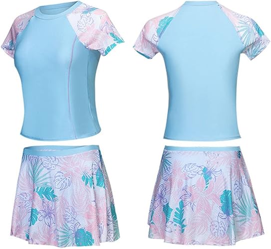 水着・ラッシュガード TRIO SUSPENDER SKIRT SWIM WEAR Amazon.com: JadeRich Teen Girls One Piece Short Sleeve Swim