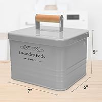 Vista 5 de ELITAPRO Soporte para cápsulas de lavandería - Moderno contenedor de cápsulas de lavandería de granja - Contenedor de cápsulas de detergente