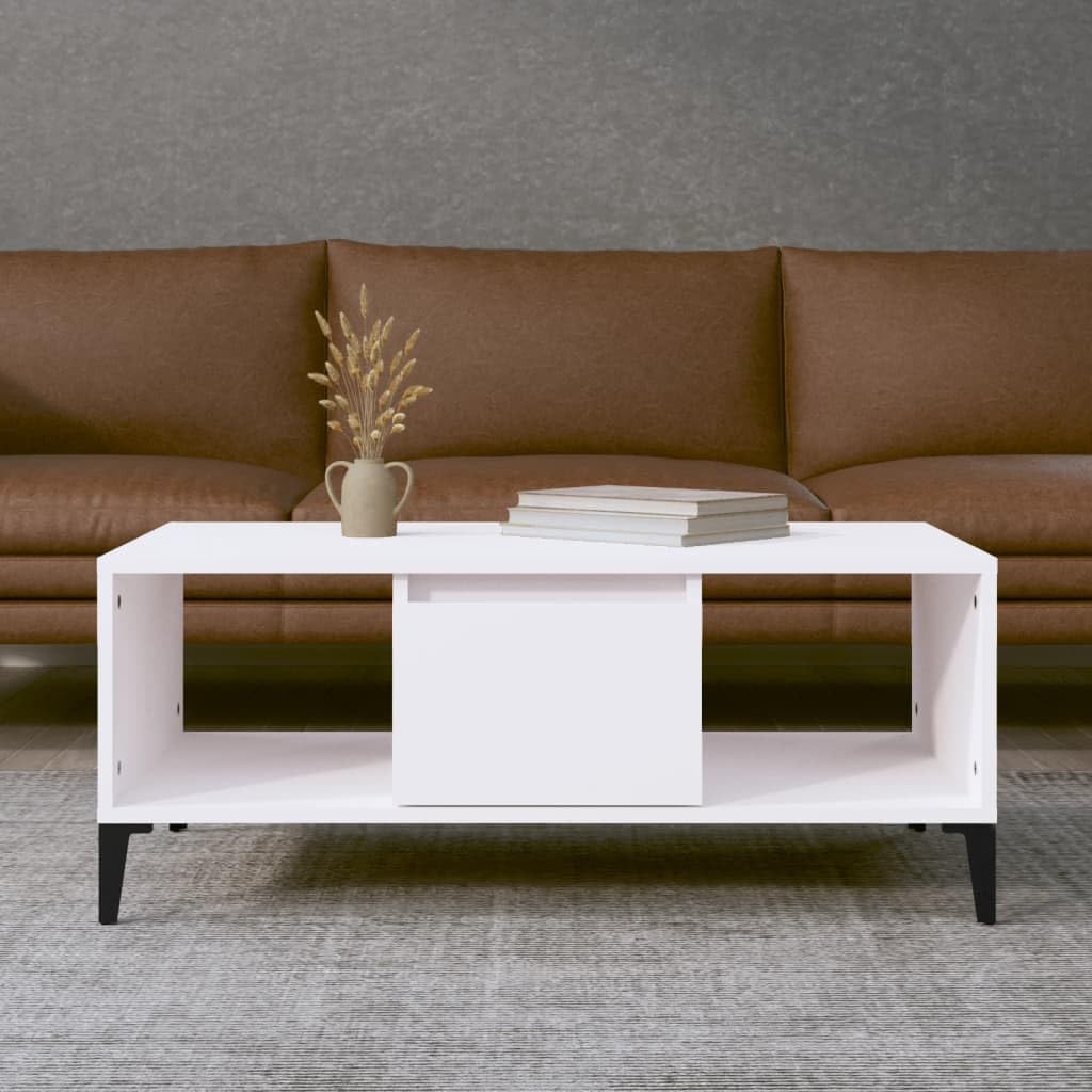 Table basse de salon scandinave avec tiroir pour des soirées conviviales en famille