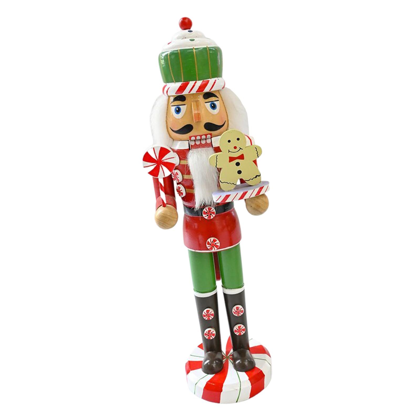 Tsophreniq Holiday Wood Nutcrackers Soldier Traditional Soldier Nutcrackers Ornament Wood Christmas Holiday Homes Decoration Seasonal Tabletop Display