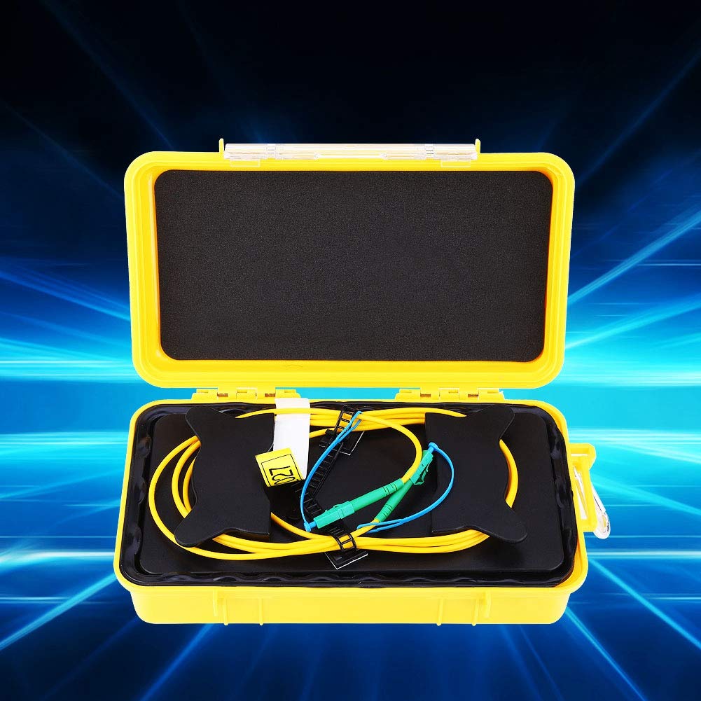 Câble de lancement OTDR professionnel 2000 m monomode haute performance à fibre optique avec zone morte pour des tests OTDR précis, avec coffret de rangement