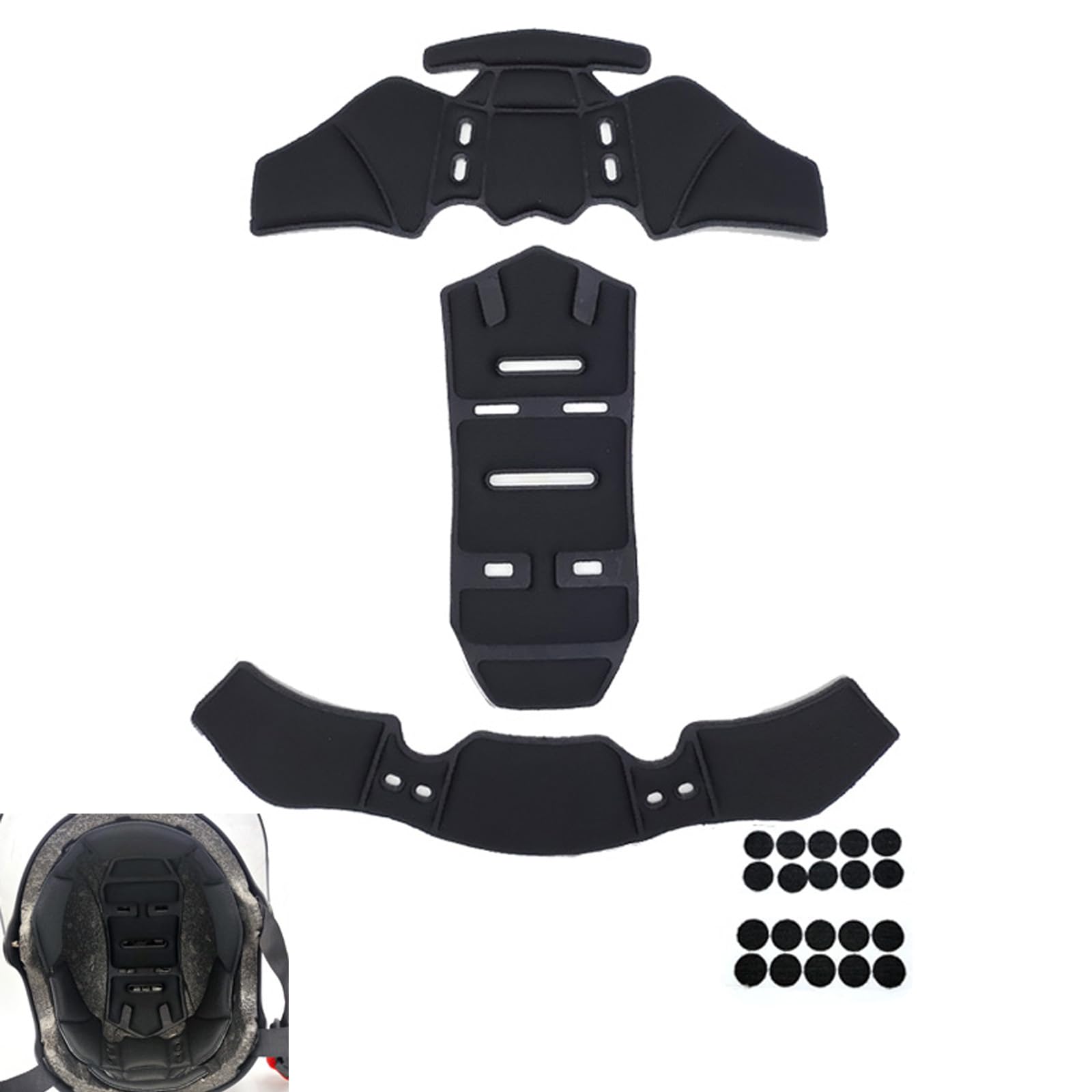LSJDNASHD Helmet Padding for Shoei X-Eleven, Helmet Replacement Pads for Motorcycles, Breathable Motorcycle Helmet Cushion, Detachable and Washable Liner,A Black : Everything Else