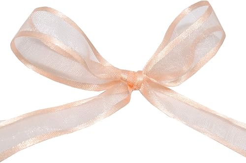 Miniatura 3 de Morex Ribbon, Delight Sheer 58 pulgadas por 100 yardas, melocotón