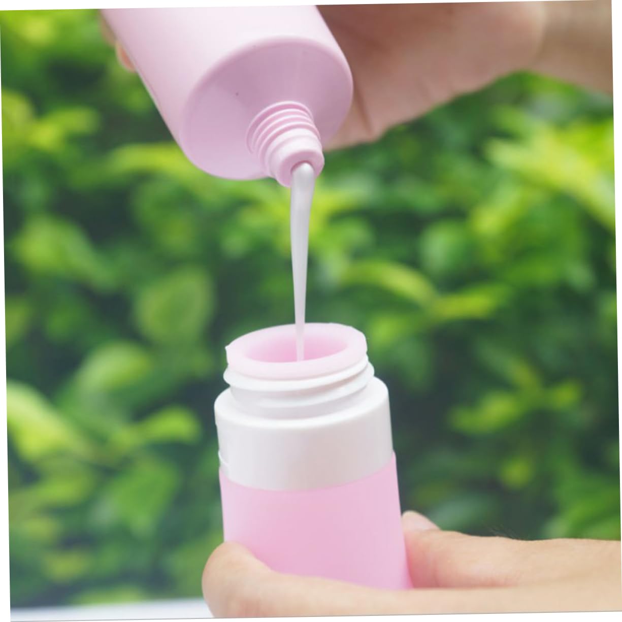 Didiseaon 9pezzi Flaconi Da Viaggio Silicone Da Contenitori Riutilizzabili Per Lozioni e Shampoo Impermeabili e Portatili Colori Blu Bianco e Rosa Per Viaggi e Attività All Aperto