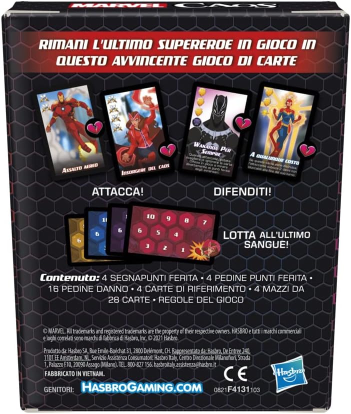 Hasbro Gaming - Marvel Mayhem, Multi-Coloured (4 Players, Ages 8+)