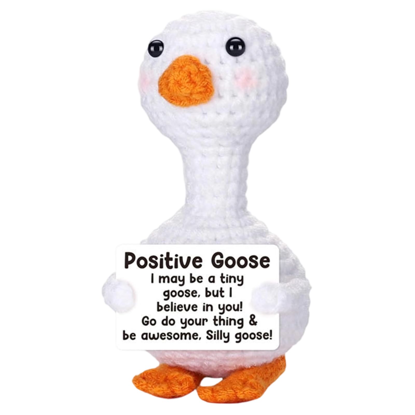 1 Pcs Crochet Toys, Emotional Support Plush White Goose, Soft Toy for Home Decor, Crochet Doll Decorative Accent, Mini Goose Valentines Day Crochet Gifts-image-40