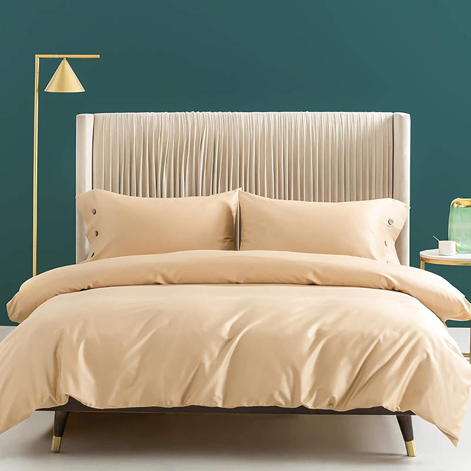 MGEMJMJ 100% Solid Color Egyptian Cotton Duvet Cover,Luxurious Super Soft Quilt Cover,Hotel Level Premium Breathable Comforter Cover(Size:200x230cm(79x91inch),Color:B)