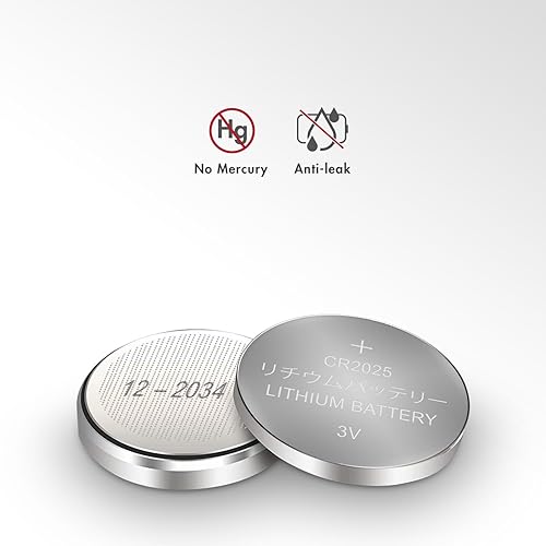 Miniatura 6 de Tenergy CR2025 - Baterías de célula de moneda con botón de litio de 3 V, ideal para batería de llavero cr2025, relojes, calculadoras, termómetros,