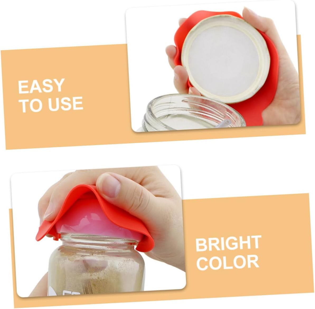 Amosfun 35pcs Silicone Jar Opener Gripper Pad Multi-Function Coaster Skid Opener Pads Bottle Friction