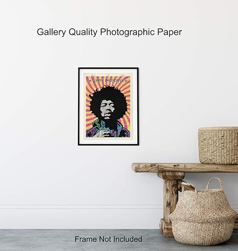 Miniatura 8 de Jimi Hendrix Psychedelic Dictionary Wall Art Print - Original 8x10 Picture Photo Home Decor - Cool Gift for 60s Music, Woodstock Fans - Unframed