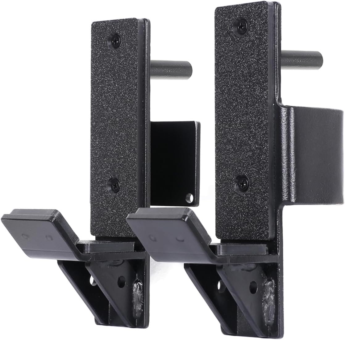 J-Hooks for Squat/Power Rack - Available in 2"x2" and 3"x3", Heavy Duty J-Cups Barbell Holder with UHMV Pads