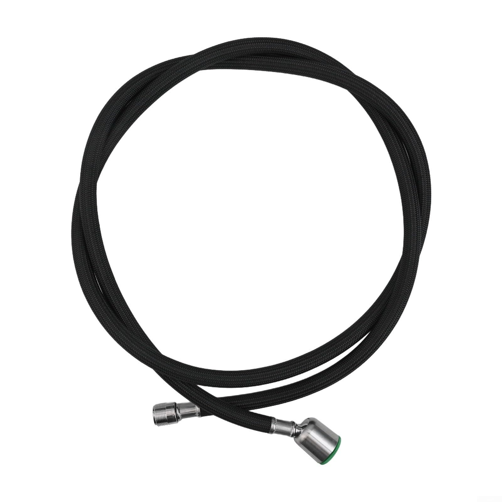 Manguera de repuesto extraíble para grifo de cocina, flexibilidad superior y características de seguridad con tubo interior de gel de sílice y capa exterior de nailon (rosca-negro)