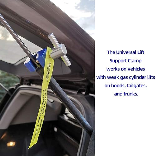 Miniatura 4 de Abrazadera de soporte de elevación, 2 unidades, eje de hasta 0.551 in de diámetro, mango de varilla en T de metal sólido, abrazadera en C y perno de