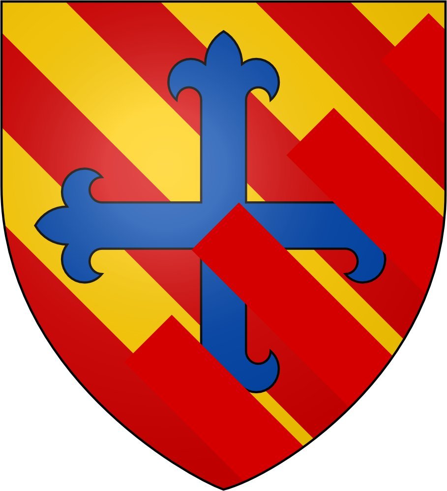 Drapeau XL J. Léonce Bernard Arms de 150x140cm grand pavillon héraldique