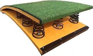 Backflip Training Springboard Jump Assist Boards Springboard - High-Rebound Curved Design, Hardwood Base for Teens/Adults, Martial Arts,Pool and Outdoor Exercise 6Springs