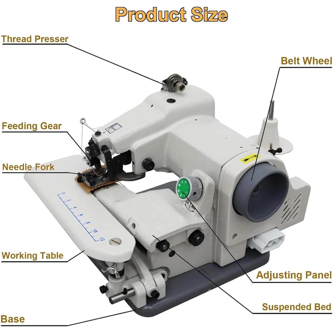 Máquina De Dobladillo De Puntada Invisible De Escritorio,Máquina De Coser De Modista Portátil Para Faldas De Pantalones,Máquina De Coser Puntada Invisible Para Dobladillos De PUños,Faldas Y Cortinas