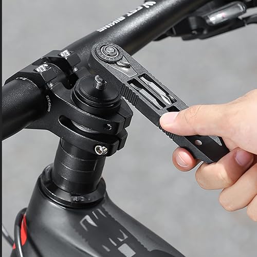 Miniatura 6 de palanca de neumáticos de bicicleta, juego de reparación de bicicletas multiherramienta, parche de bicicleta autoadhesivo incluido, herramienta