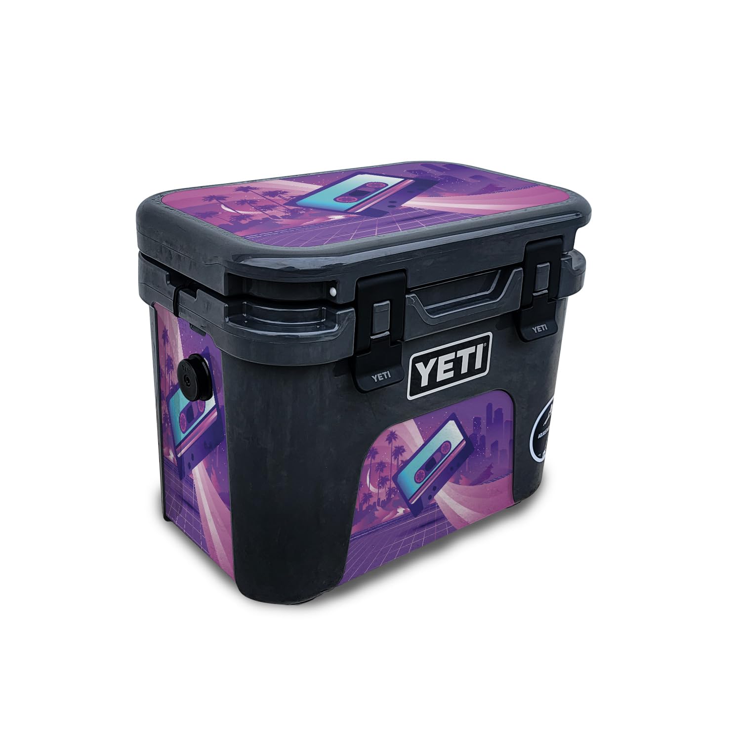 Skin Compatible with Yeti Roadie 15 Hard Cooler - 80s Cassette - Premium 3M Vinyl Protective Wrap Decal Cover - Easy to Apply | Crafted in The USA by MightySkins