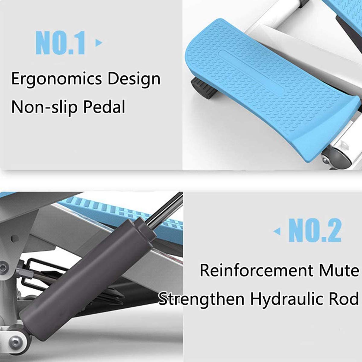 Mini Stepper Fitness Cardio Exercise Trainer Macchina Portatile Stepper per torcere Le Scale con Monitor LCD per Principianti e Professionisti