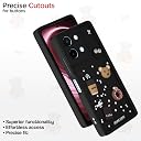 Pikkme Back Cover for Vivo T3x 5G / Vivo Y200i 5G | Cute Fun Cartoon 3D Bear Silicone Full Body Protection Bumper Case (Black) gallery image