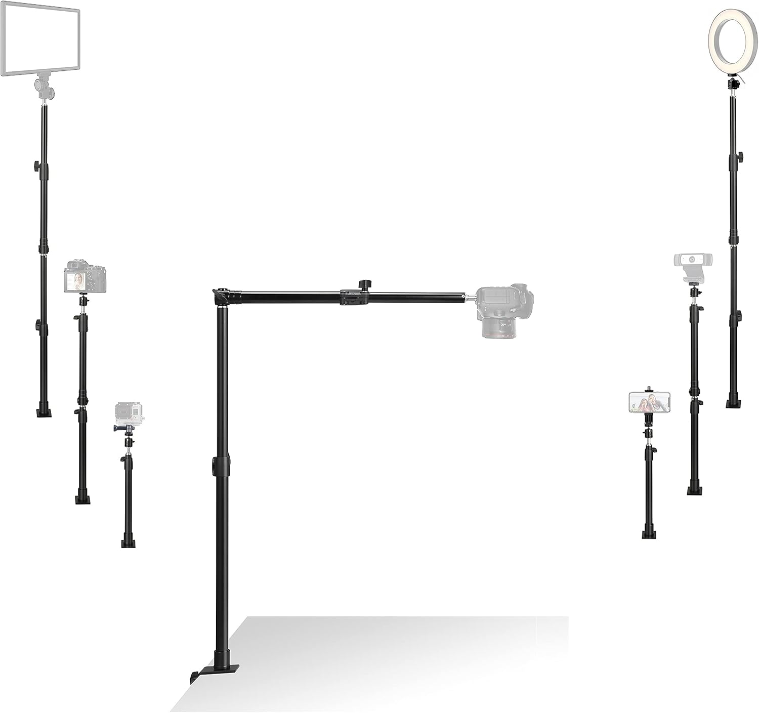 Tabletop Camera Stand, Multifunction DSLR Video Recording Mount Holder